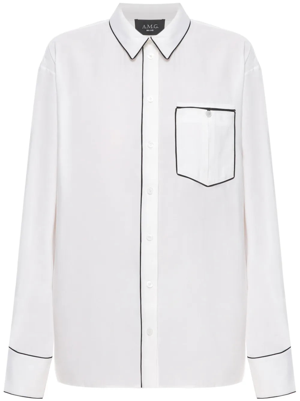 Piped-Trim Shirt