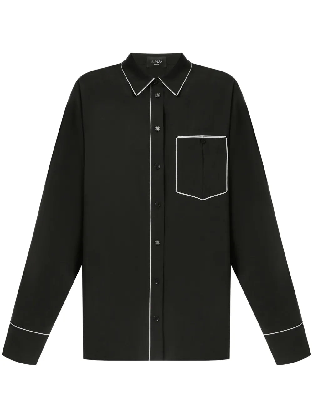 Contrast-Trim Shirt