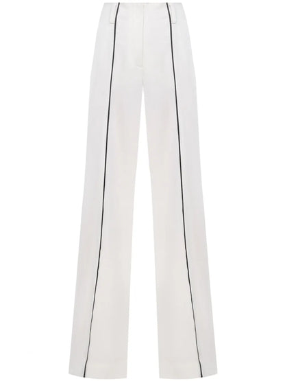 Contrast-Piping Trousers