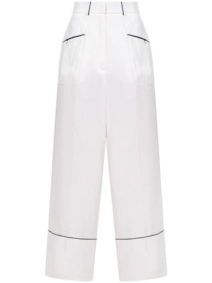 Piped-Trim Trousers
