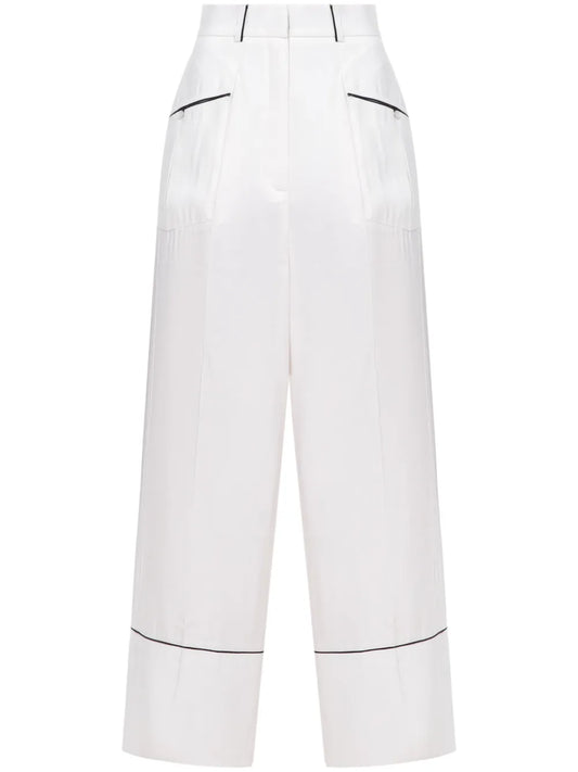 Piped-Trim Trousers