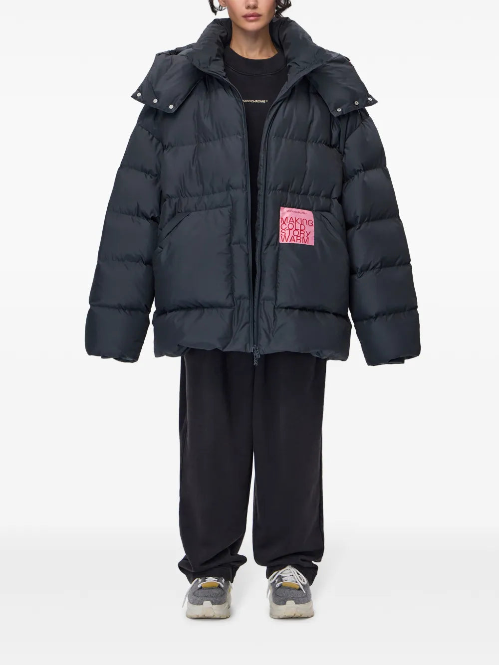 Logo-Patch Down Jacket