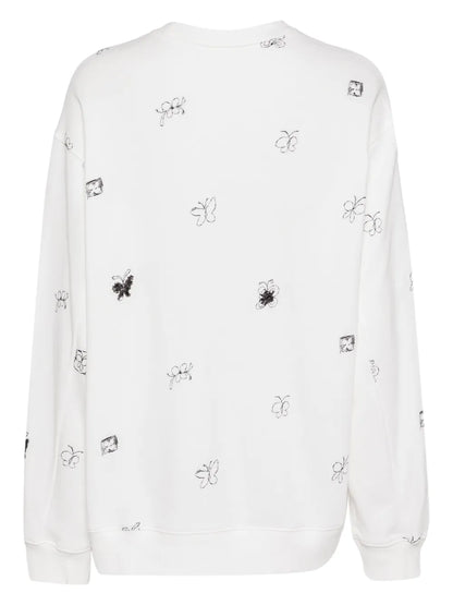 Butterfly Embellished Sweatshirt