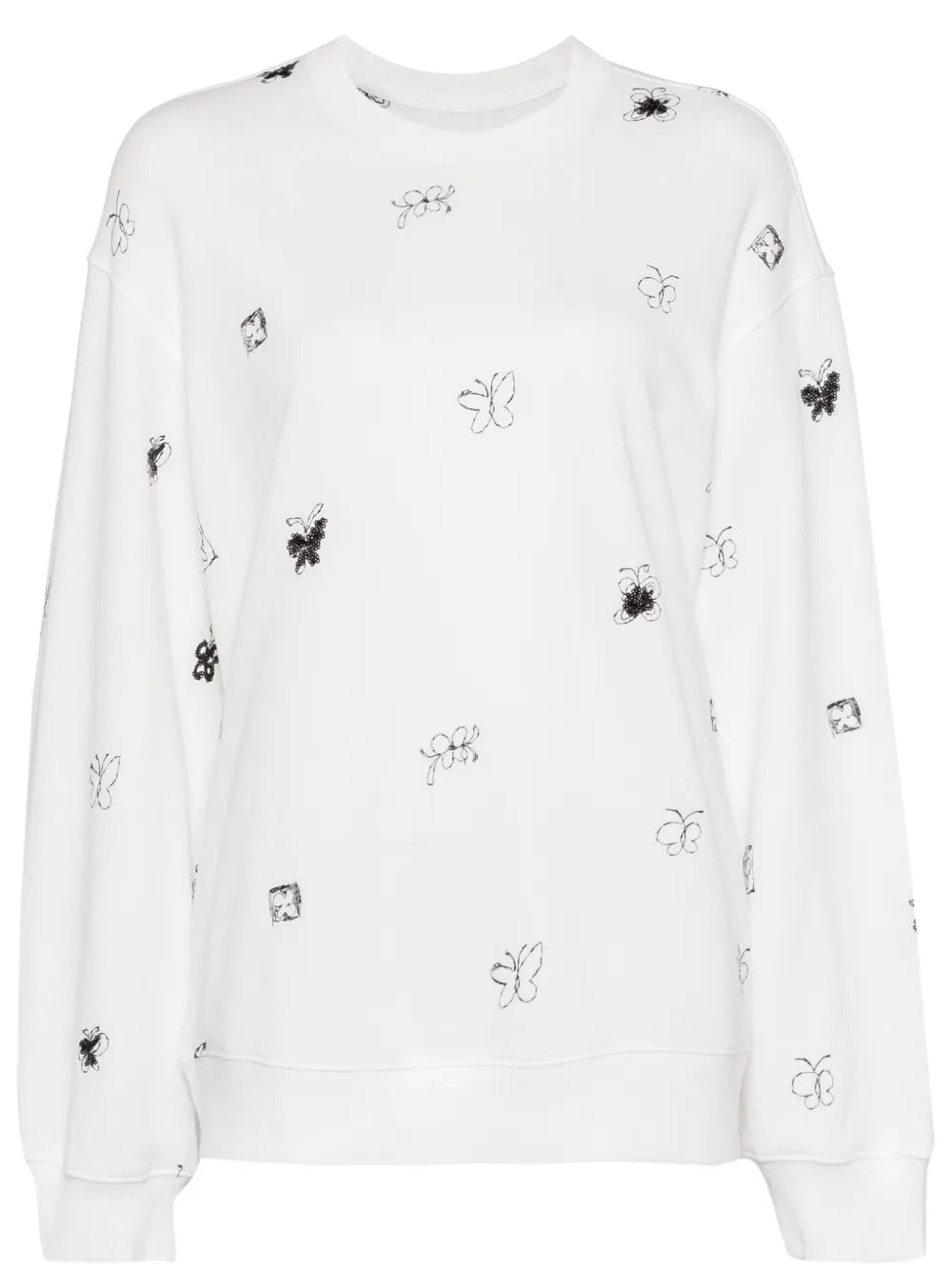 Butterfly Embellished Sweatshirt
