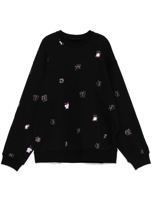 Butterfly Pattern Sweatshirt