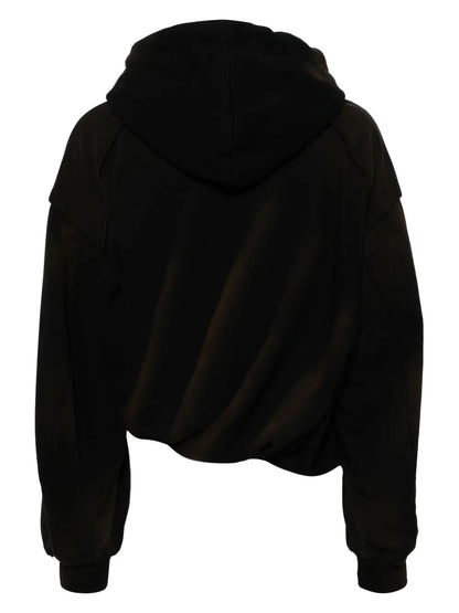 Waist Shirring Hoodie
