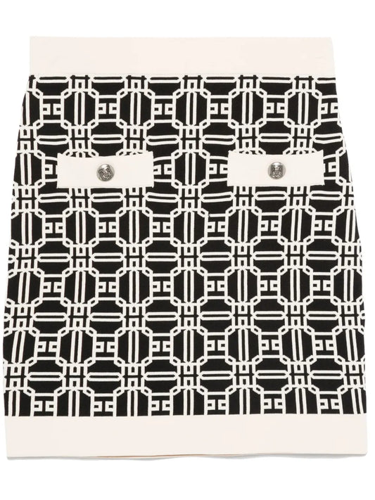 Logo-Jacquard Mini Skirt