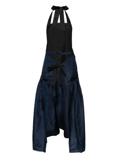 Vintage Pleated Apron Dress