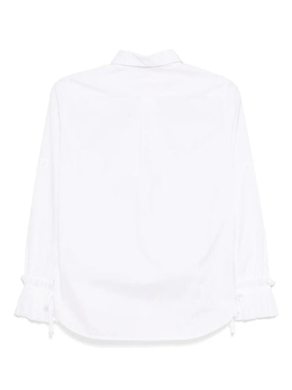 Slim-Cut Pleated Shirt