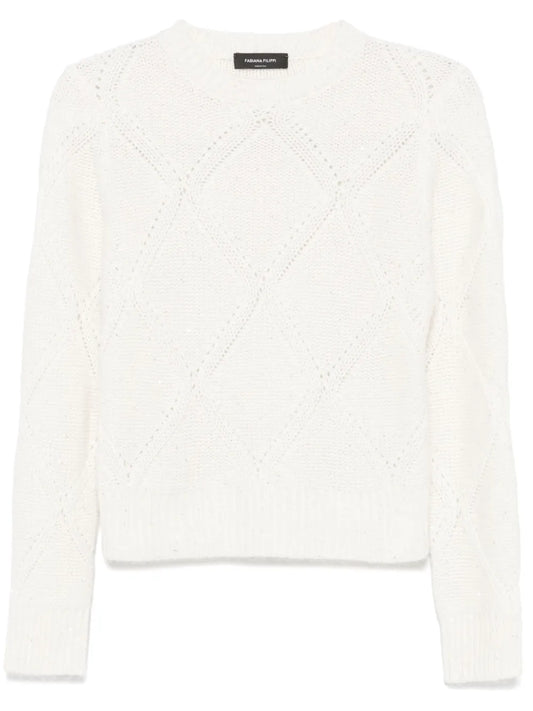 Sequin-Embellished Sweater