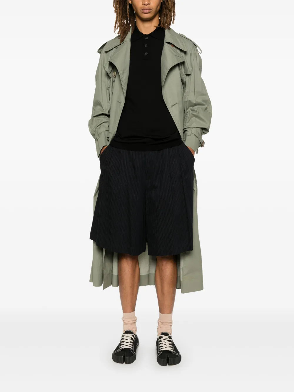 Fine-Knit Polo Shirt
