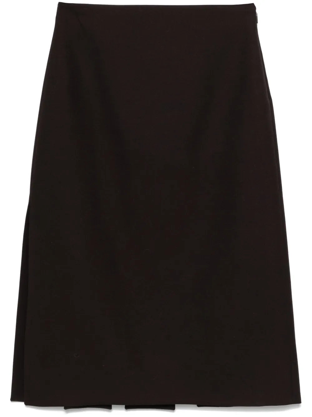 Slit-Detailed Midi Skirt