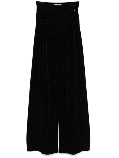 Velvet Palazzo Pants