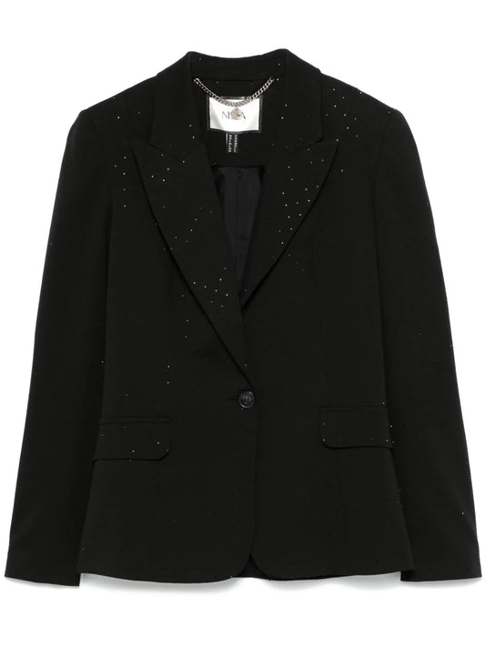 Crystal-Embellished Blazer