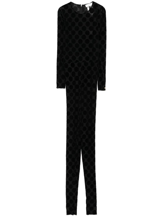 Polka-Dot Tulle Jumpsuit