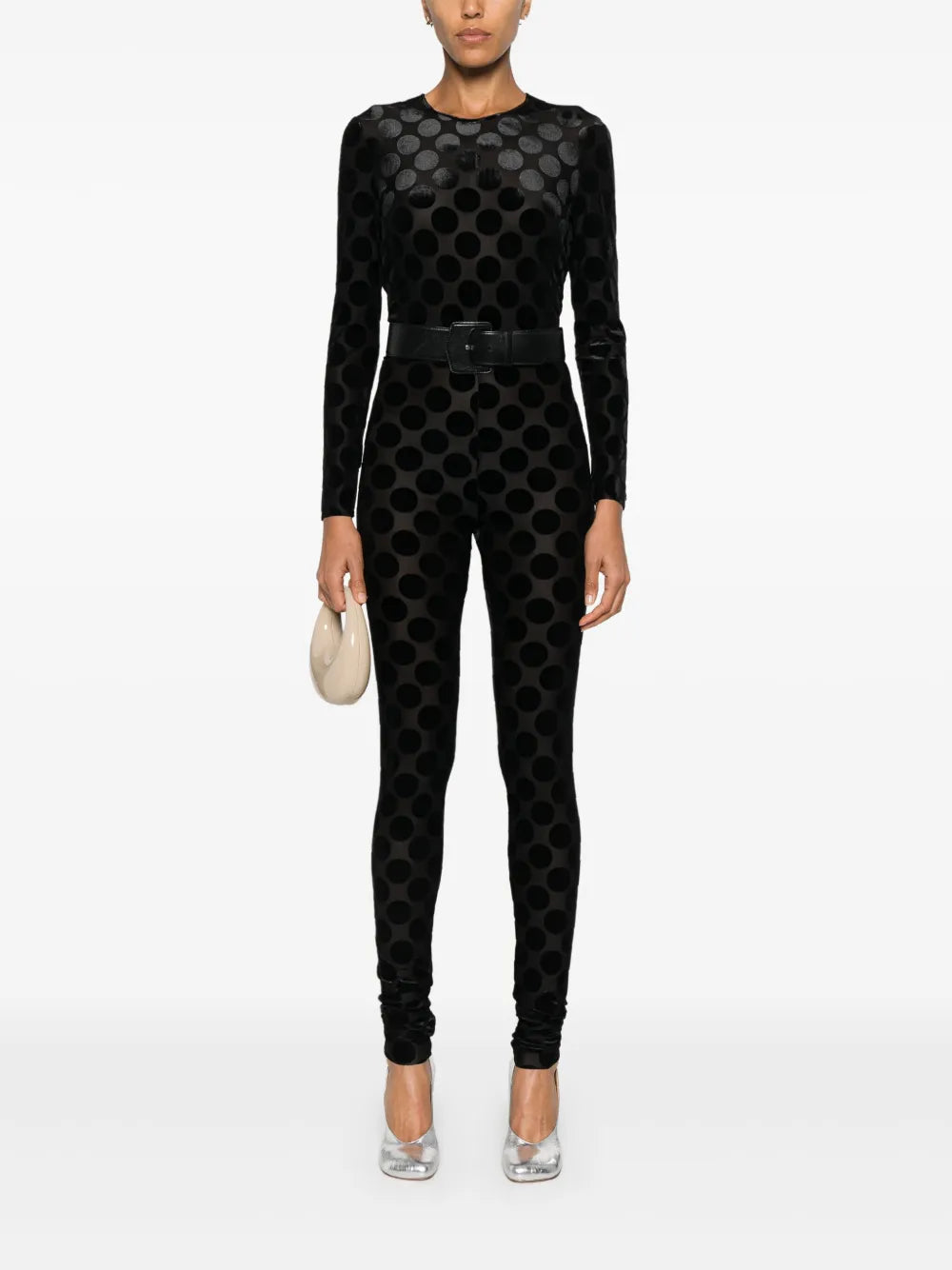 Polka-Dot Tulle Jumpsuit