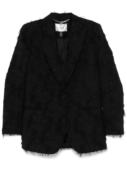 Floral-Jacquard Blazer
