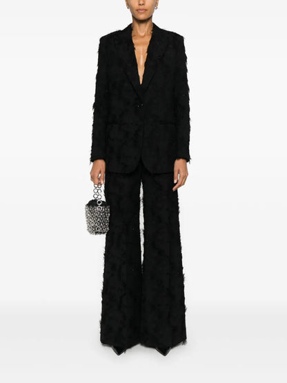 Floral-Jacquard Blazer