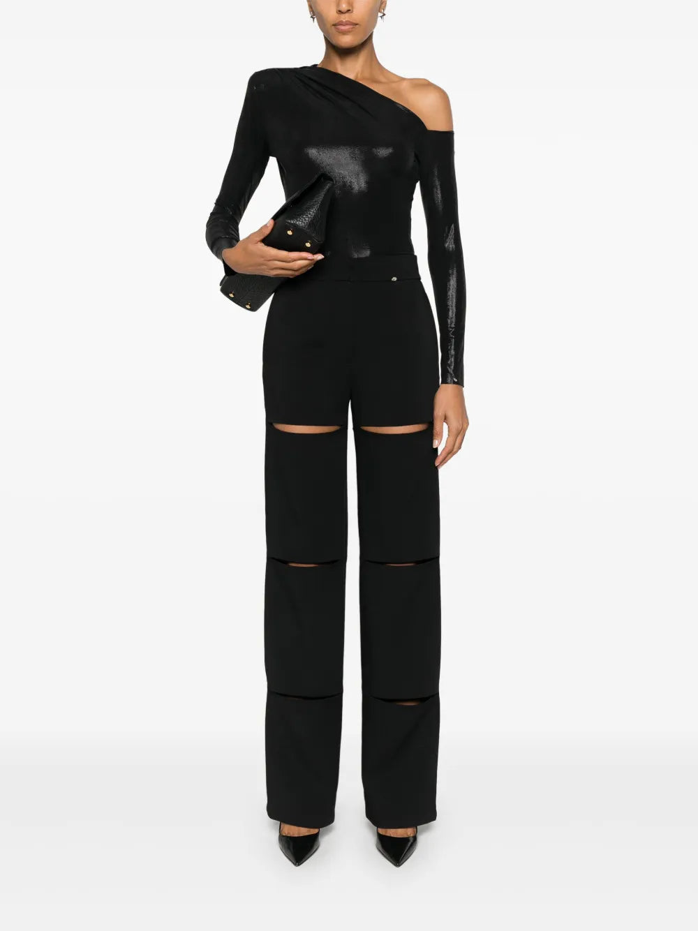 Lamé-Effect Bodysuit