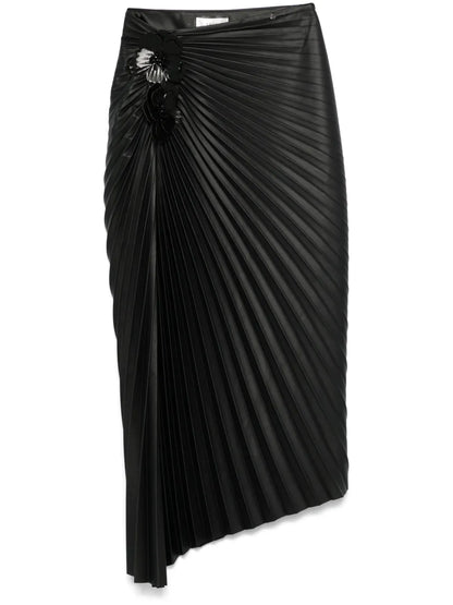Pleated Midi Skirt