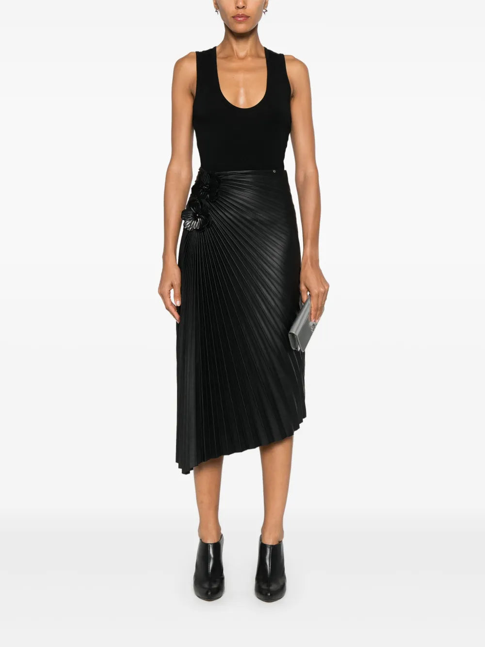 Pleated Midi Skirt