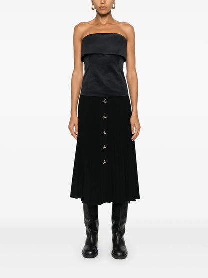 Pleated Midi Skirt