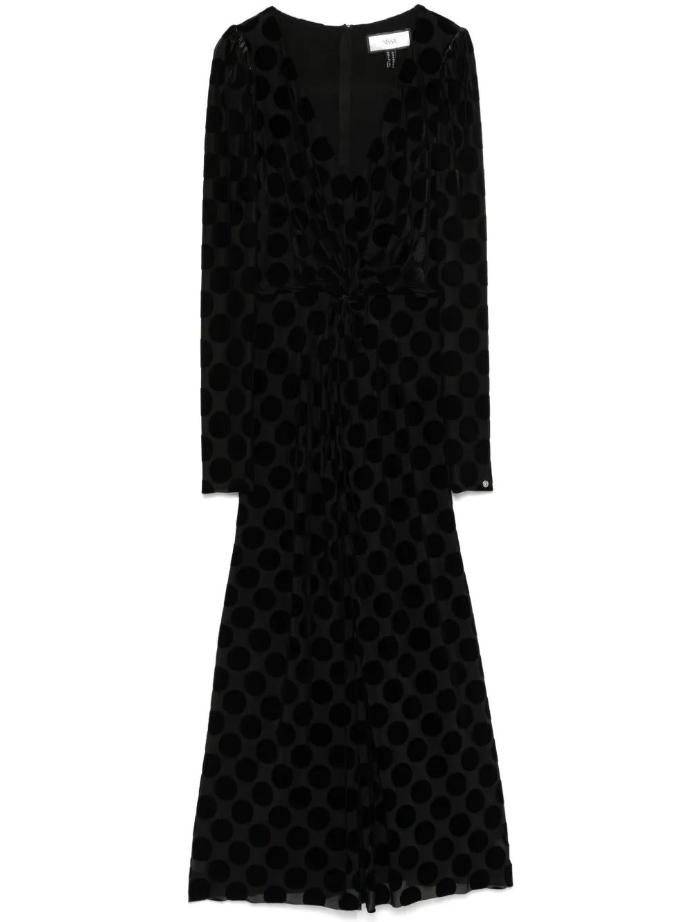 Polka-Dot Midi Dress