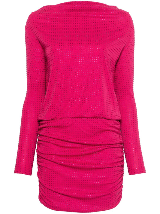 Rhinestone-Embellished Mini Dress