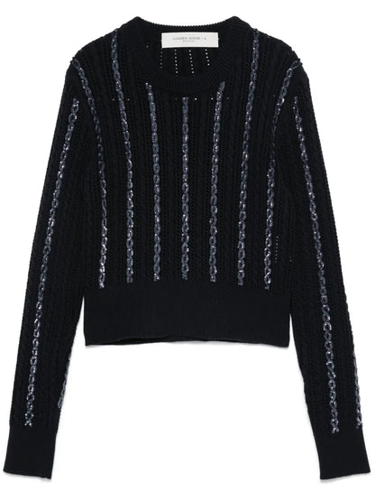 Sequin-Detailing Sweater