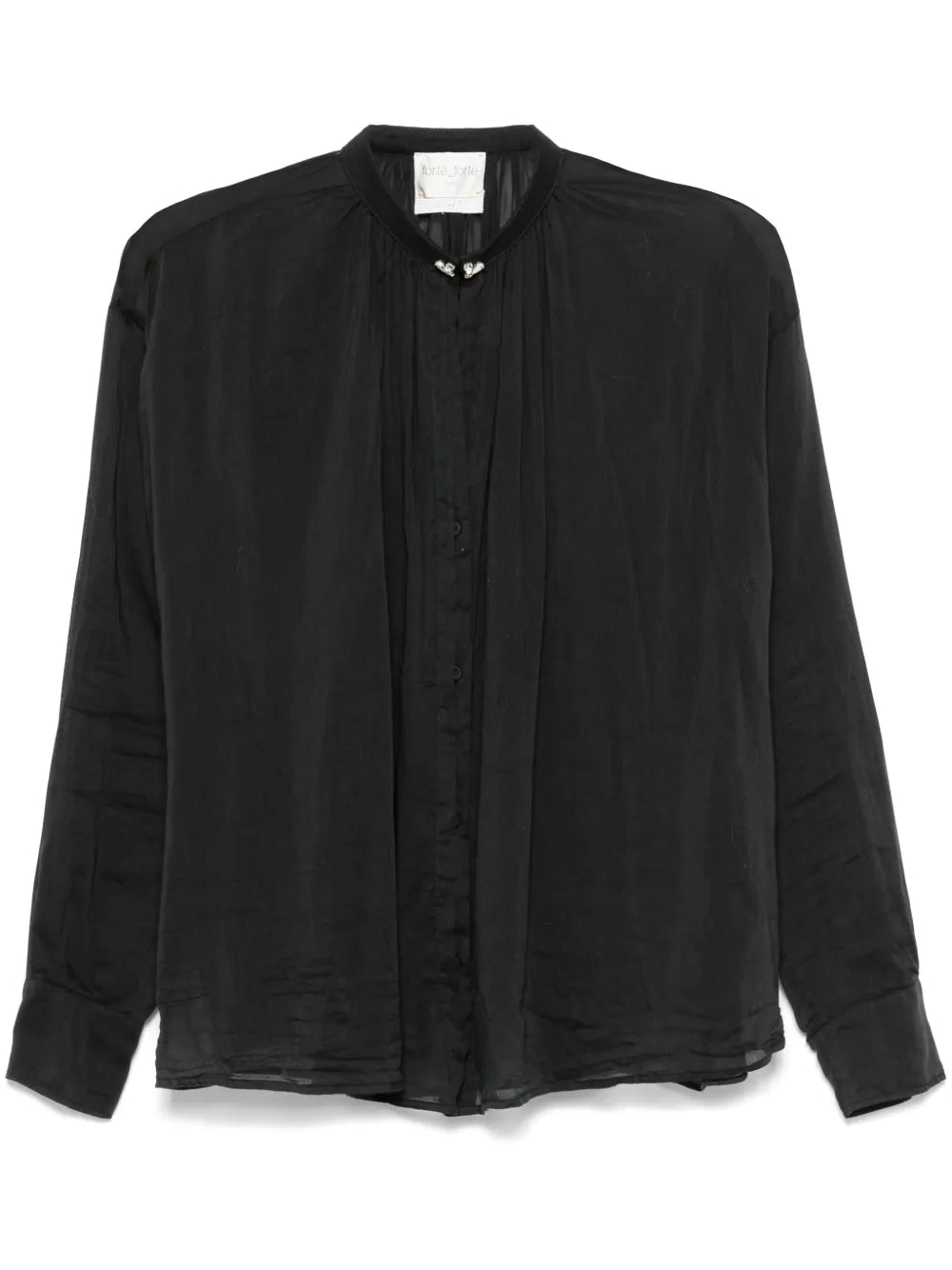 Crystal-Embellished Voile Shirt