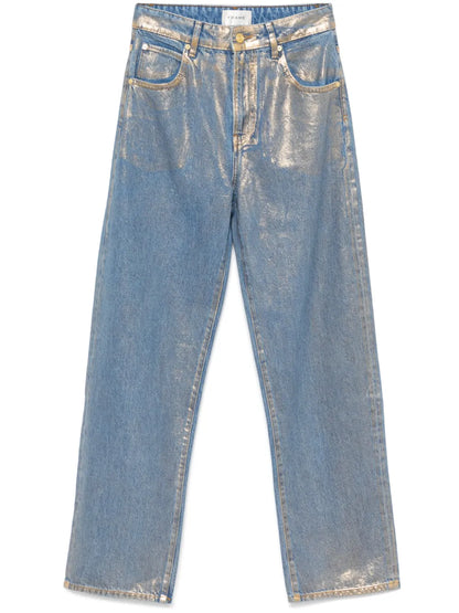 Lamé-Effect Jeans