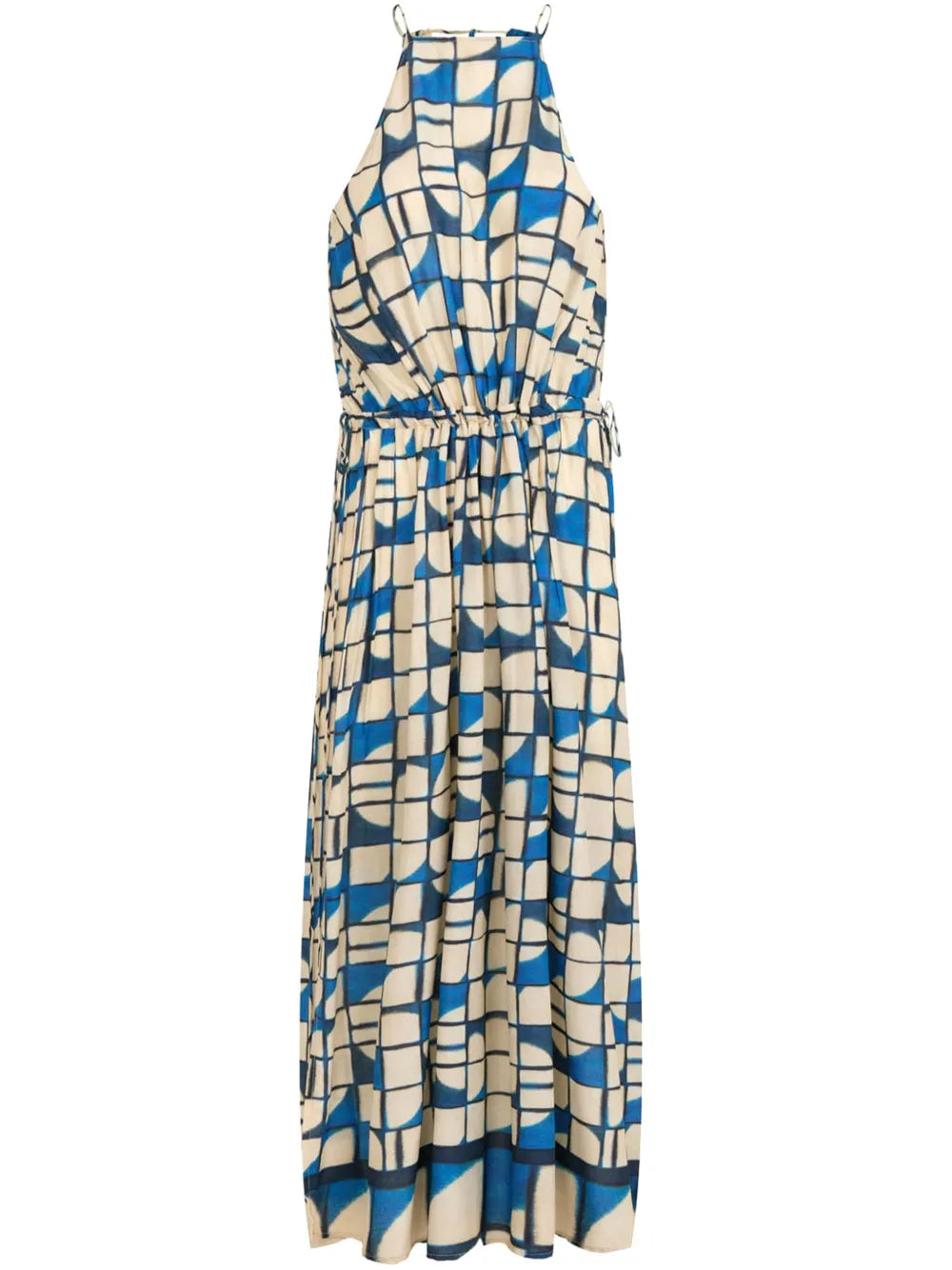 Cascais-Print Maxi Dress