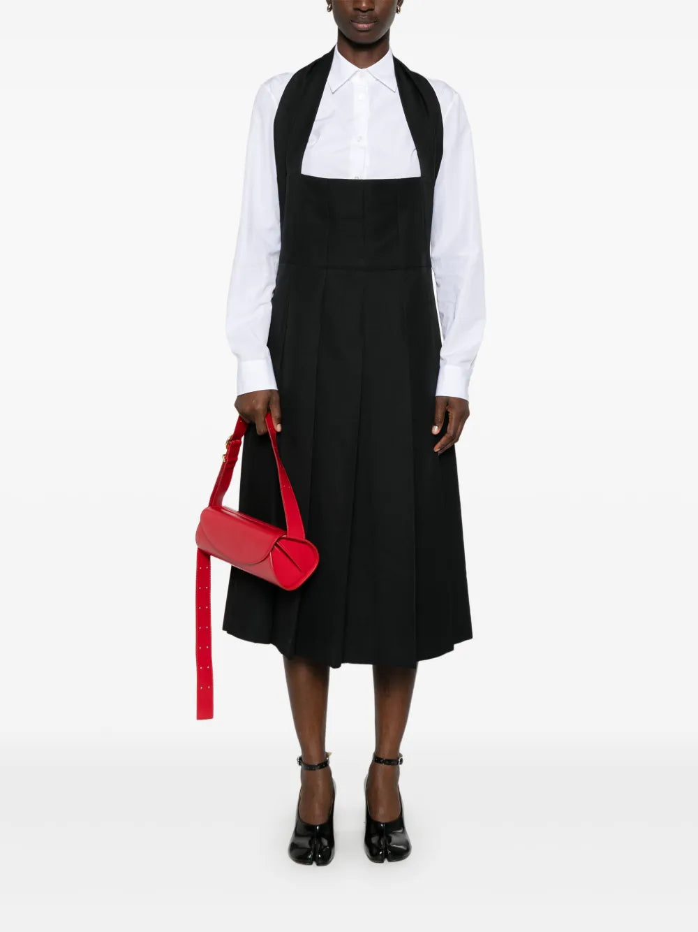 Pleated Midi Dress