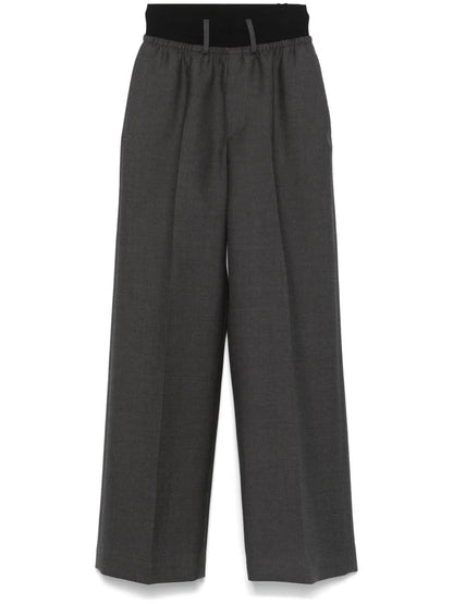 Elasticated-Waist Trousers