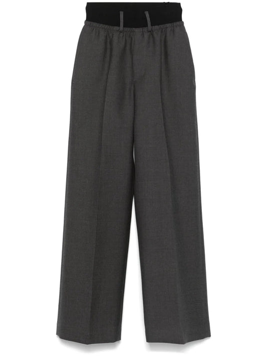 Elasticated-Waist Trousers