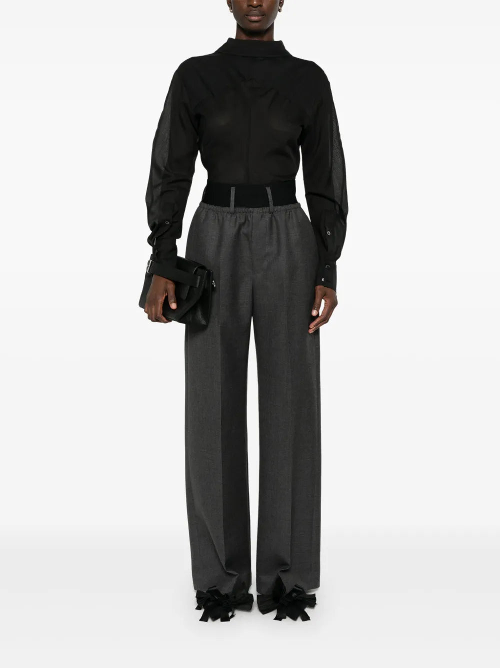 Elasticated-Waist Trousers