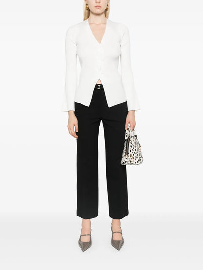 Twist-Detailing Ribbed Sweater