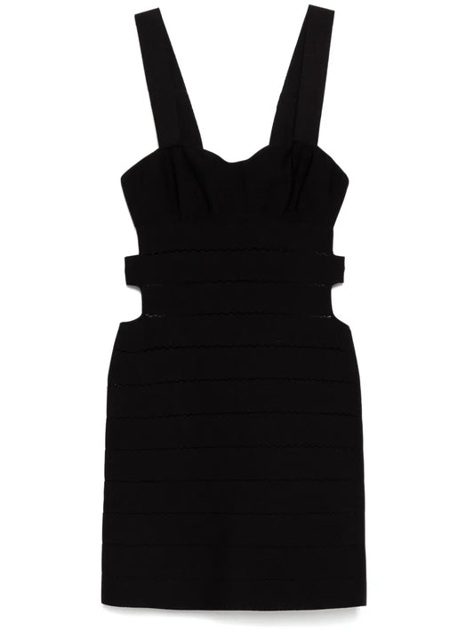 Intarsia Knit Mini Dress