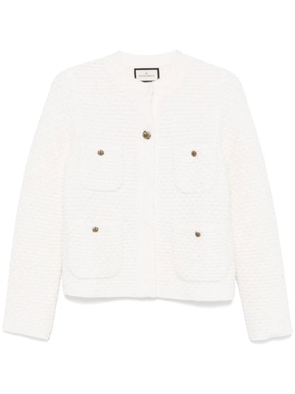 Waffle-Knit Jacket