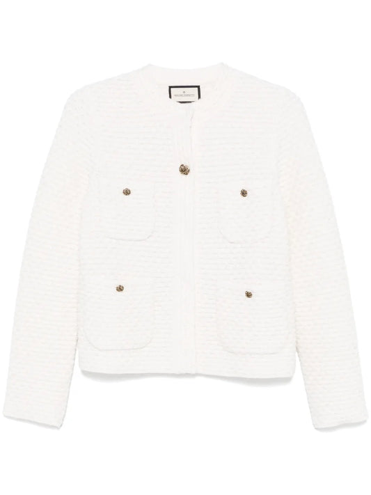 Waffle-Knit Jacket