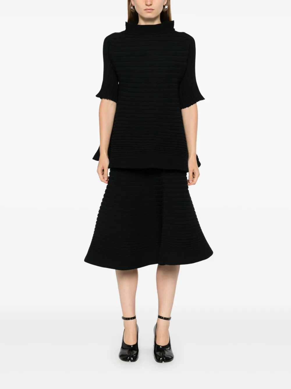 Ribbed-Knit Top