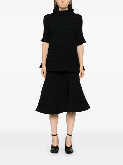 Ribbed-Knit Top