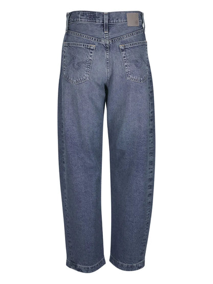 Logo-Patch Straight Jeans
