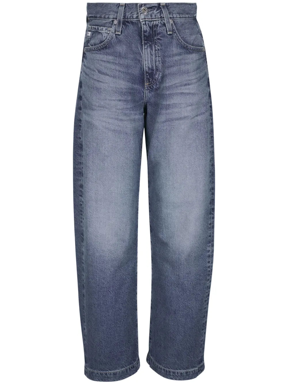 Logo-Patch Straight Jeans