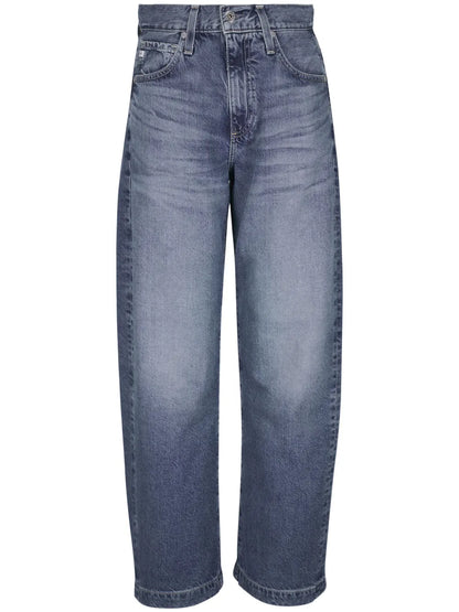 Logo-Patch Straight Jeans