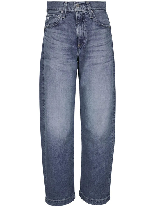 Logo-Patch Straight Jeans