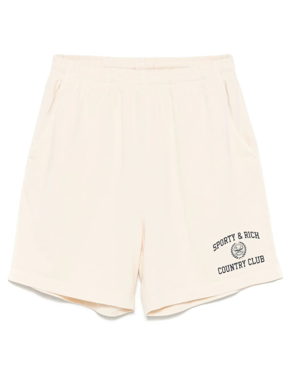 Varsity Crest-Print Track Shorts