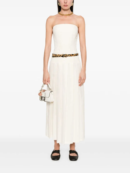 Pleated Midi Skirt
