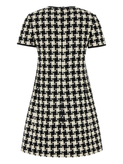 Geometric-Pattern Mini Dress