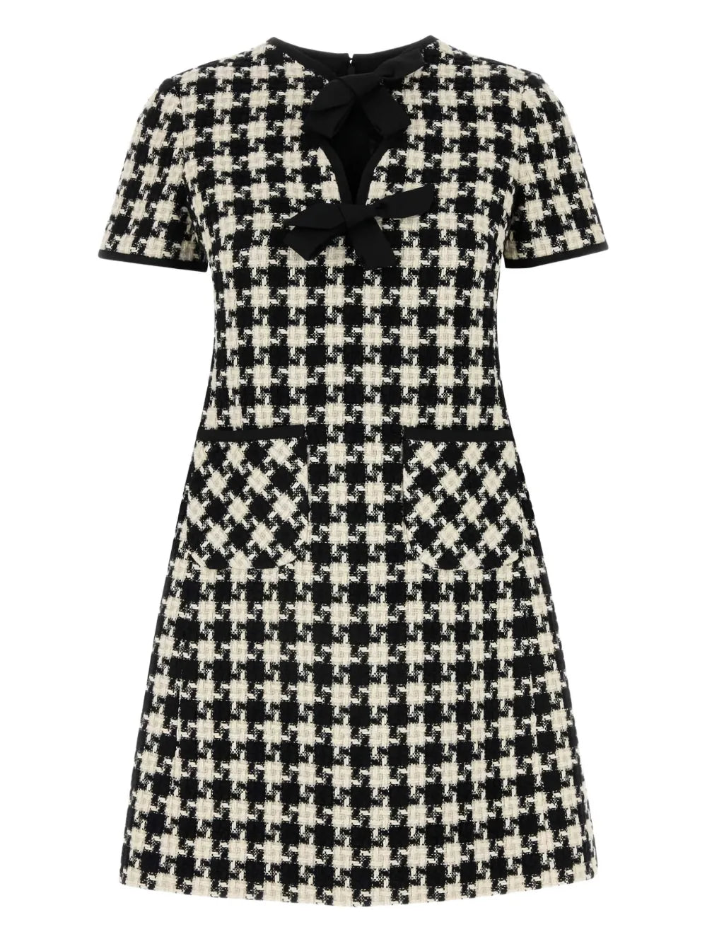 Geometric-Pattern Mini Dress